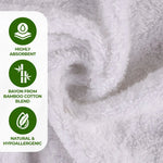 Superior Rayon from Bamboo Eco-Friendly Solid Bath Sheet Set of 2