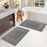 Egyptian Cotton Bath Mat Set of 2 Greek Key Infinity Border