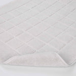 Superior Nora Cotton Thick Solid Checkered Washable Bath Mat Set of 2