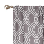 Ribbon Trellis Washable Room Darkening Blackout Curtains, Set of 2