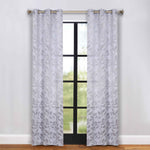 Blackout Curtains Leaves Pattern Room Darkening Grommet 2 Panels