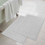 Superior Leo Cotton Modern Absorbent Heavy Washable Bath Mat Set of 2