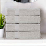 4 Piece Cotton Bath Towel Set Highly Absorbent Quick Dry Eco Friendly