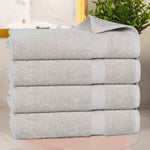 4 Piece Cotton Bath Towel Set Highly Absorbent Quick Dry Eco Friendly