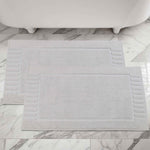 Superior Leo Cotton Modern Absorbent Heavy Washable Bath Mat Set of 2