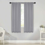 Solid Room Darkening Blackout Curtain Panels, Back Tabs, Set of 2