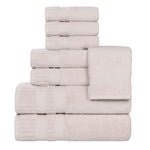 Zero Twist Cotton Towels 8 Piece Venice Collection