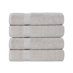 4 Piece Cotton Bath Towel Set Highly Absorbent Quick Dry Eco Friendly