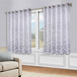 Blackout Curtains Leaves Pattern Room Darkening Grommet 2 Panels