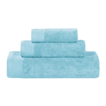 3 Piece Egyptian Cotton Bath Towel Set Basketweave