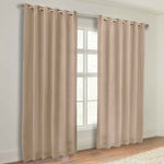 Classic Modern Solid Room Darkening Blackout Curtain Panels, Set of 2