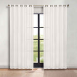 Classic Modern Solid Room Darkening Blackout Curtain Panels, Set of 2