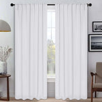 Blackout Window Curtains Solid Room Darkening Back Tab Set of 2