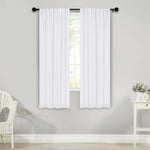 Solid Room Darkening Blackout Curtain Panels, Back Tabs, Set of 2