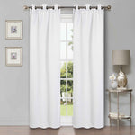 Modern Shimmer Washable Room Darkening Blackout Curtains, Set of 2