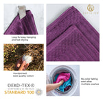 Cotton Ribbed Textured Bath Sheet & Towel Set 4-Piece - Soho
