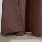 Solid Machine Washable Room Darkening Blackout Curtains, Set of 2
