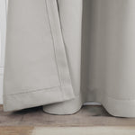 Solid Machine Washable Room Darkening Blackout Curtains, Set of 2