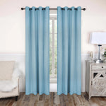 Blackout Window Curtains Solid Room Darkening Washable Set of 2