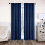 Blackout Window Curtains Solid Room Darkening Washable Set of 2