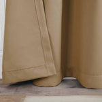 Solid Machine Washable Room Darkening Blackout Curtains, Set of 2