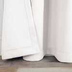 Solid Machine Washable Room Darkening Blackout Curtains, Set of 2