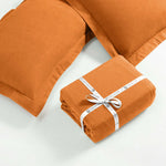 100% Cotton Flannel Solid Modern Fuzzy Duvet Cover Set