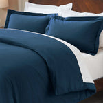 100% Cotton Flannel Solid Modern Fuzzy Duvet Cover Set