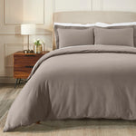 100% Cotton Flannel Solid Modern Fuzzy Duvet Cover Set