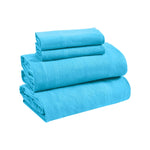 100% Cotton Flannel Sheets Set - Solid Deep Pocket Bed Sheet Set