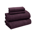 100% Cotton Flannel Sheets Set - Solid Deep Pocket Bed Sheet Set