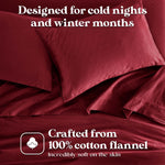 Cotton Flannel Pillowcases Soft Fuzzy Set of 2