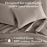 Cotton Flannel Pillowcases Soft Fuzzy Set of 2