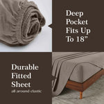 100% Cotton Flannel Sheets Set - Solid Deep Pocket Bed Sheet Set