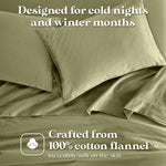 Cotton Flannel Pillowcases Soft Fuzzy Set of 2