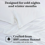Cotton Flannel Pillowcases Soft Fuzzy Set of 2