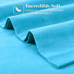 100% Cotton Flannel Sheets Set - Solid Deep Pocket Bed Sheet Set