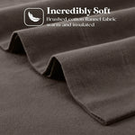 100% Cotton Flannel Sheets Set - Solid Deep Pocket Bed Sheet Set