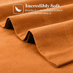 100% Cotton Flannel Sheets Set - Solid Deep Pocket Bed Sheet Set