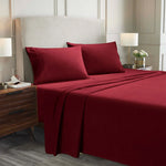 100% Cotton Flannel Sheets Set - Solid Deep Pocket Bed Sheet Set