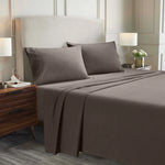 100% Cotton Flannel Sheets Set - Solid Deep Pocket Bed Sheet Set