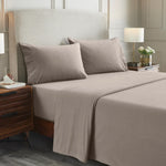 100% Cotton Flannel Sheets Set - Solid Deep Pocket Bed Sheet Set