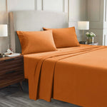 100% Cotton Flannel Sheets Set - Solid Deep Pocket Bed Sheet Set