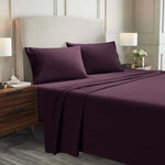 100% Cotton Flannel Sheets Set - Solid Deep Pocket Bed Sheet Set