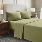 100% Cotton Flannel Sheets Set - Solid Deep Pocket Bed Sheet Set