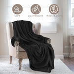 Fleece Plush Medium Weight Fluffy Soft Decorative Throw