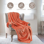 Fleece Plush Medium Weight Fluffy Soft Decorative Throw