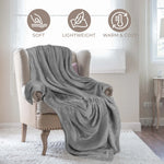 Fleece Plush Medium Weight Fluffy Soft Decorative Throw