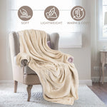 Fleece Plush Medium Weight Fluffy Soft Decorative Throw