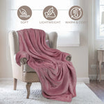 Fleece Plush Medium Weight Fluffy Soft Decorative Throw